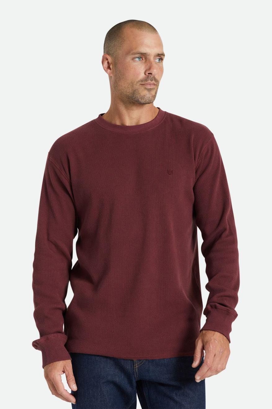 Brixton Reserve Thermal L/S Pleteniny Panske Červené | 923715IFK