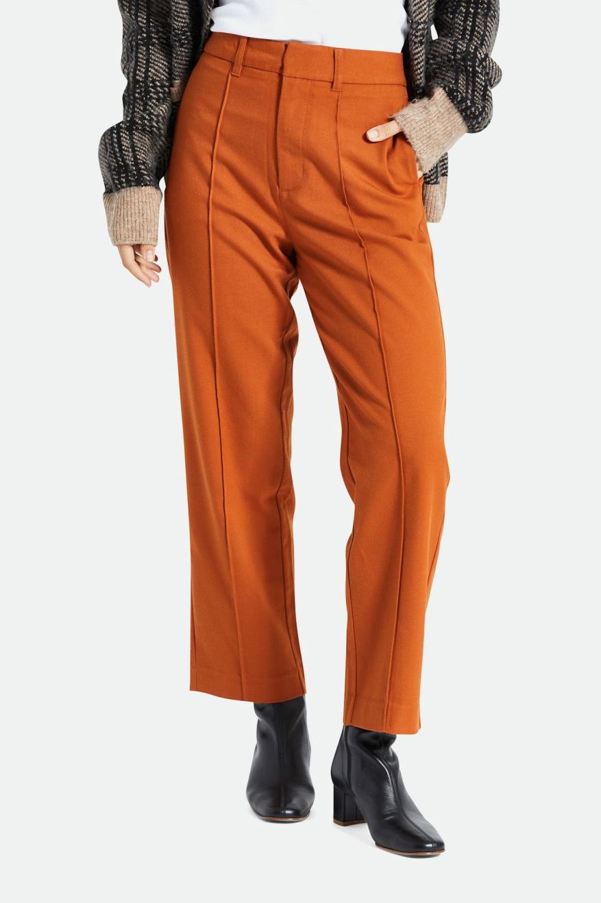 Brixton Retro Trouser Spodky Damske Oranžové | 895721GNQ