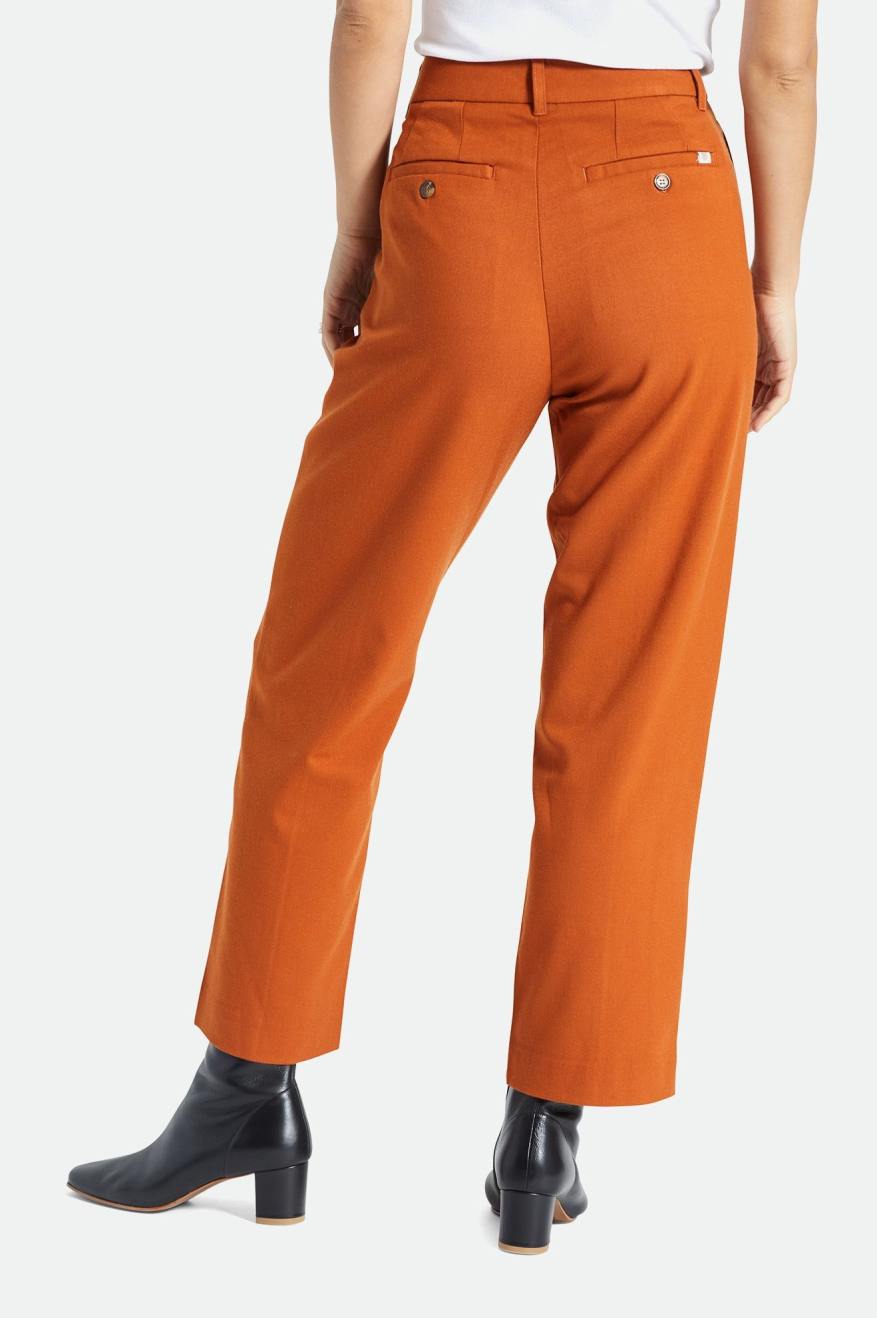 Brixton Retro Trouser Spodky Damske Oranžové | 895721GNQ