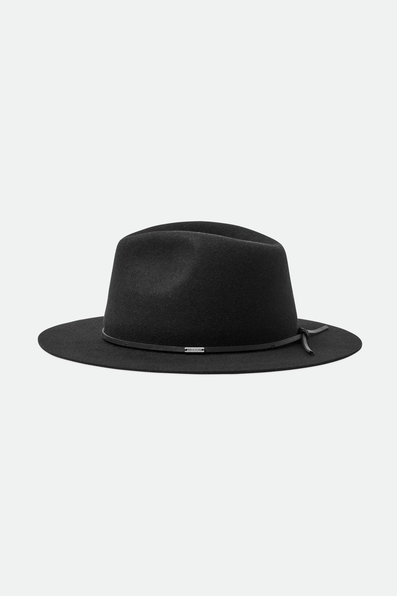 Brixton Wesley Fedora Fedoras Damske Čierne | 159624ZNF