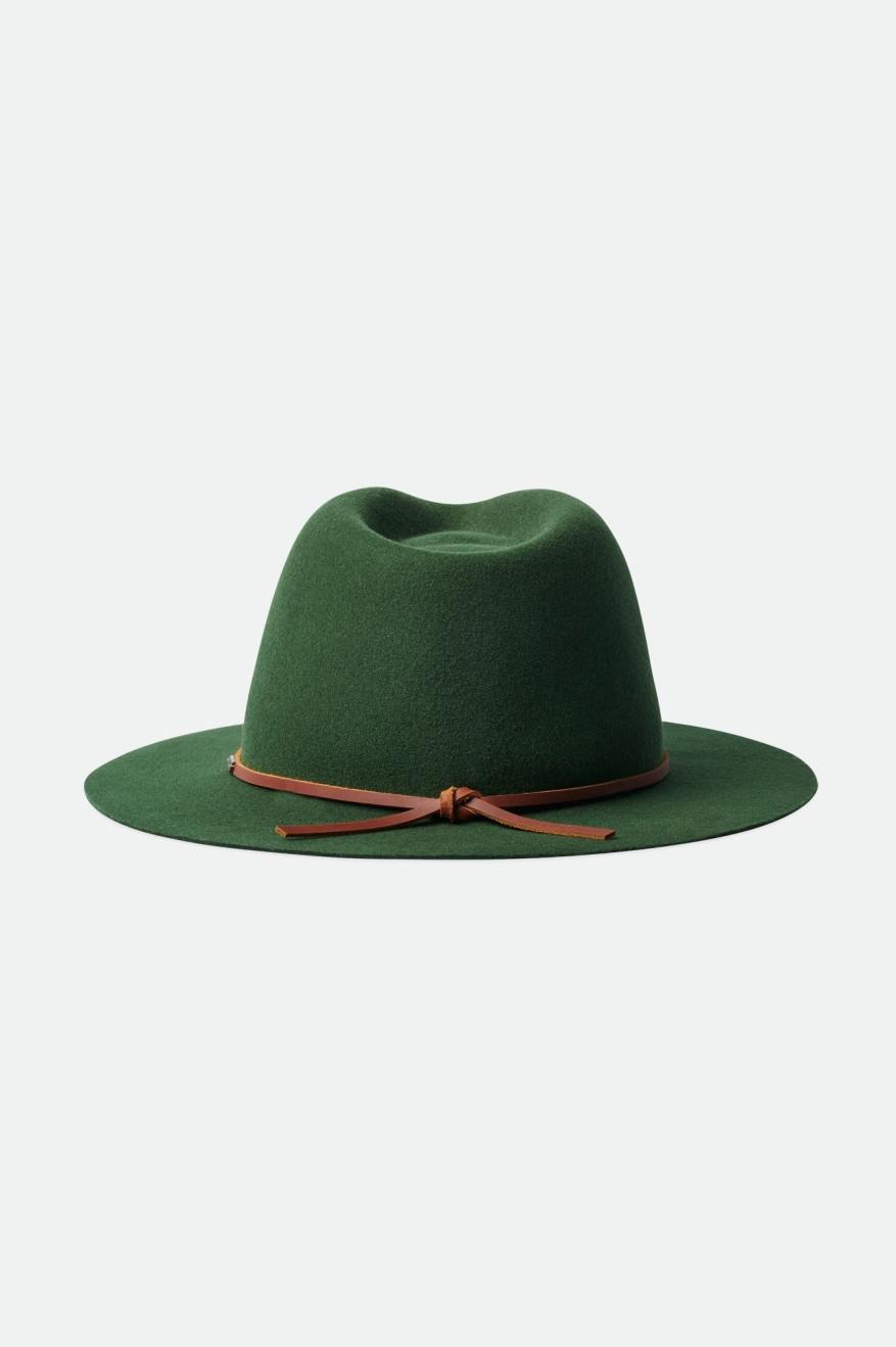 Brixton Wesley Packable Fedora Fedoras Damske Zelene | 158427PVK