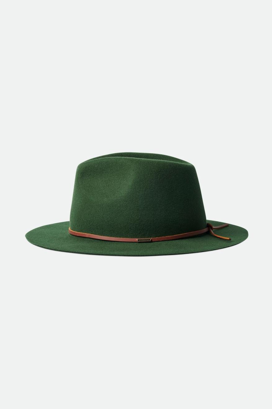 Brixton Wesley Packable Fedora Fedoras Damske Zelene | 158427PVK