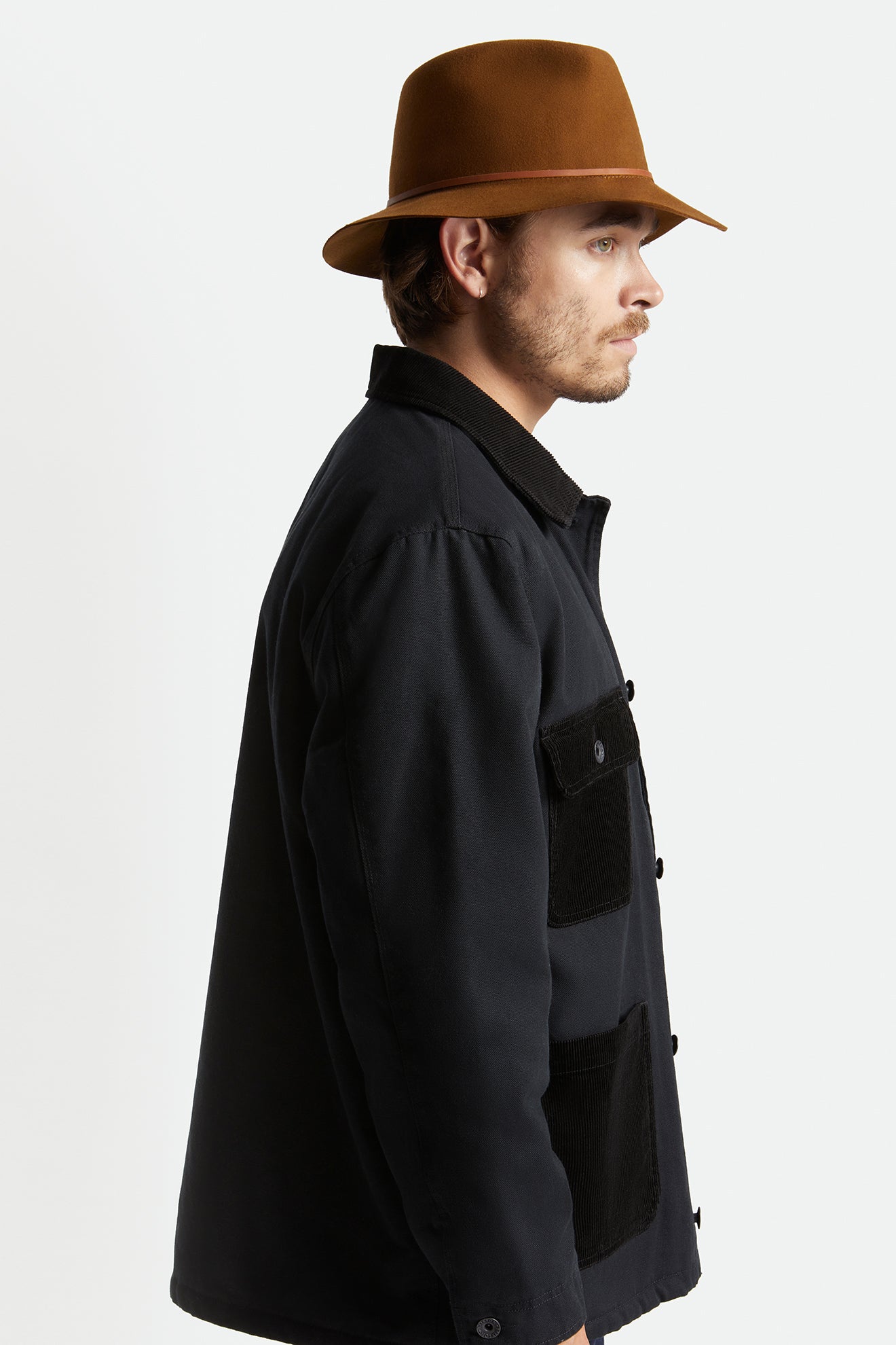 Brixton Wesley Packable Fedora Fedoras Damske Káva | 276185RFX