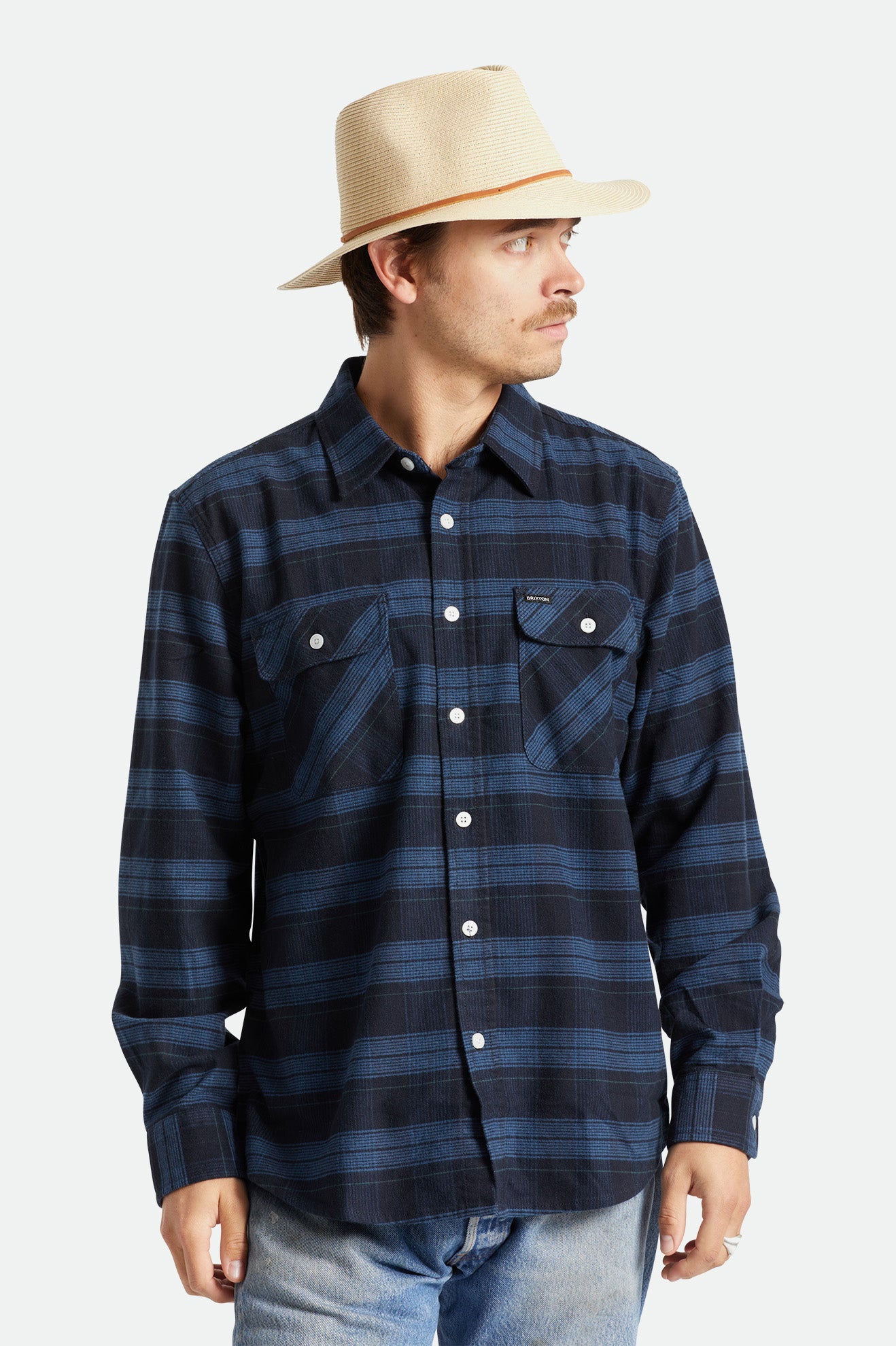 Brixton Wesley Packable Fedora Slamené Klobúky Damske Hnede | 865403ZNL