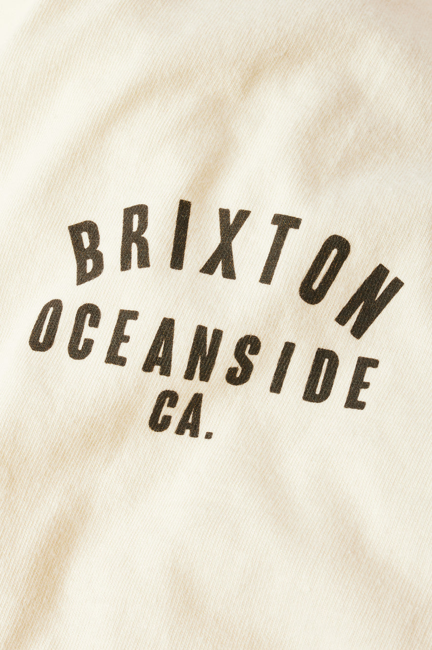 Brixton Woodburn Oceanside S/S Standard Topy Panske Krém Čierne | 105927DBG