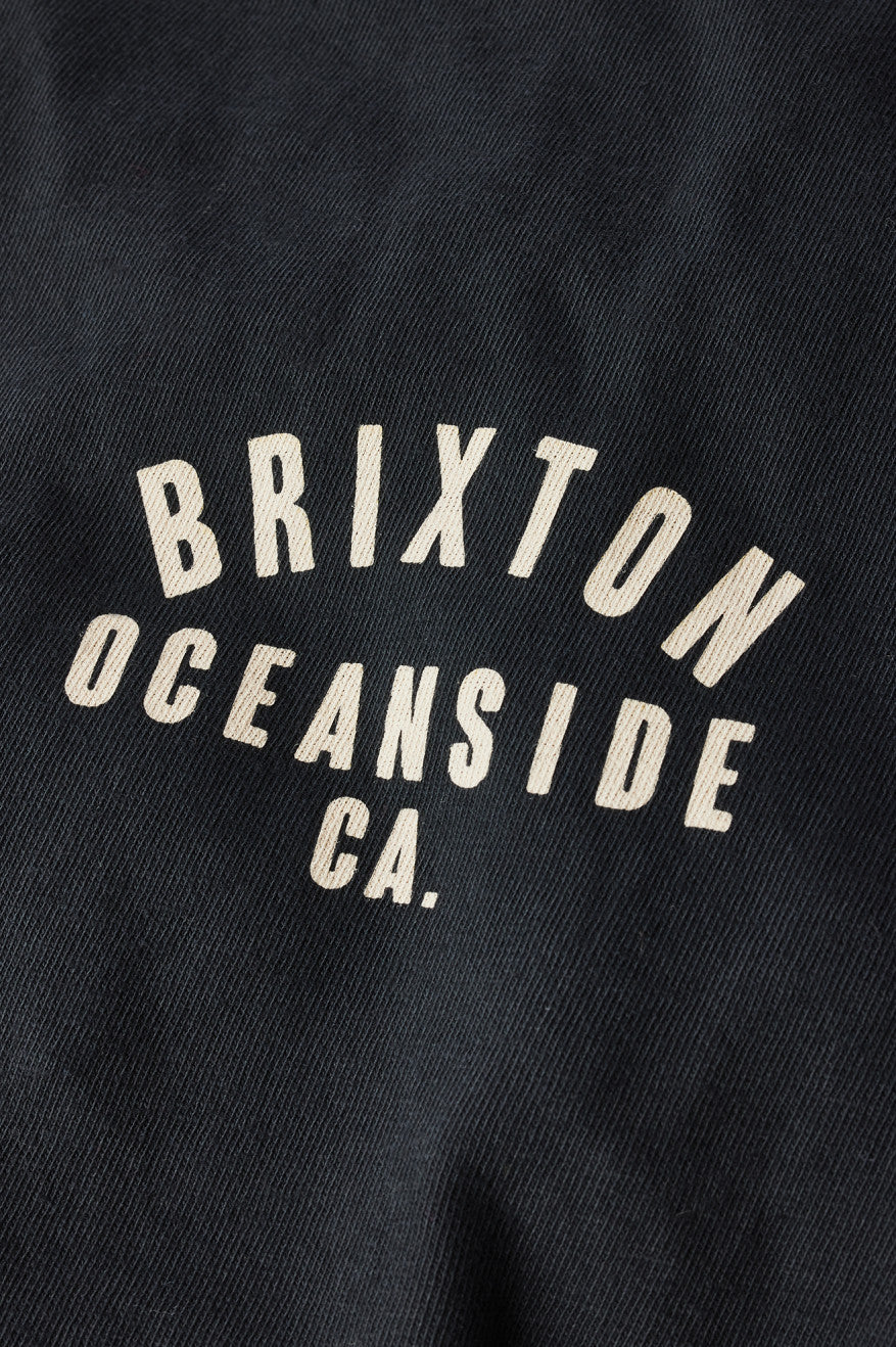 Brixton Woodburn Oceanside S/S Standard Topy Panske Čierne Biele | 792164WHV